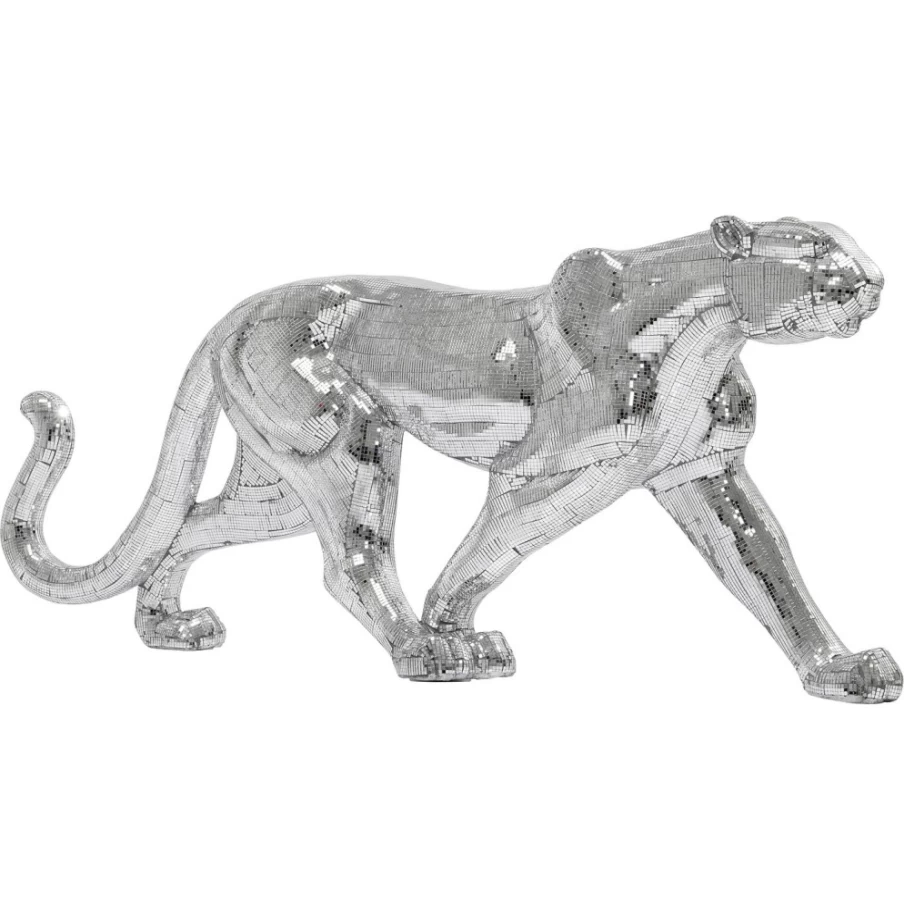 KARE Design Modern Leopard Mosaic Decorative Figurine - 129cm Tall Animal Statue for Home Decor