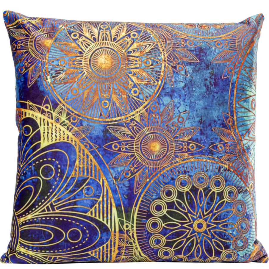 KARE Design Mandala Cushion Cover 45x45 cm Bohemian Decorative Pillow Case Square Home Decor