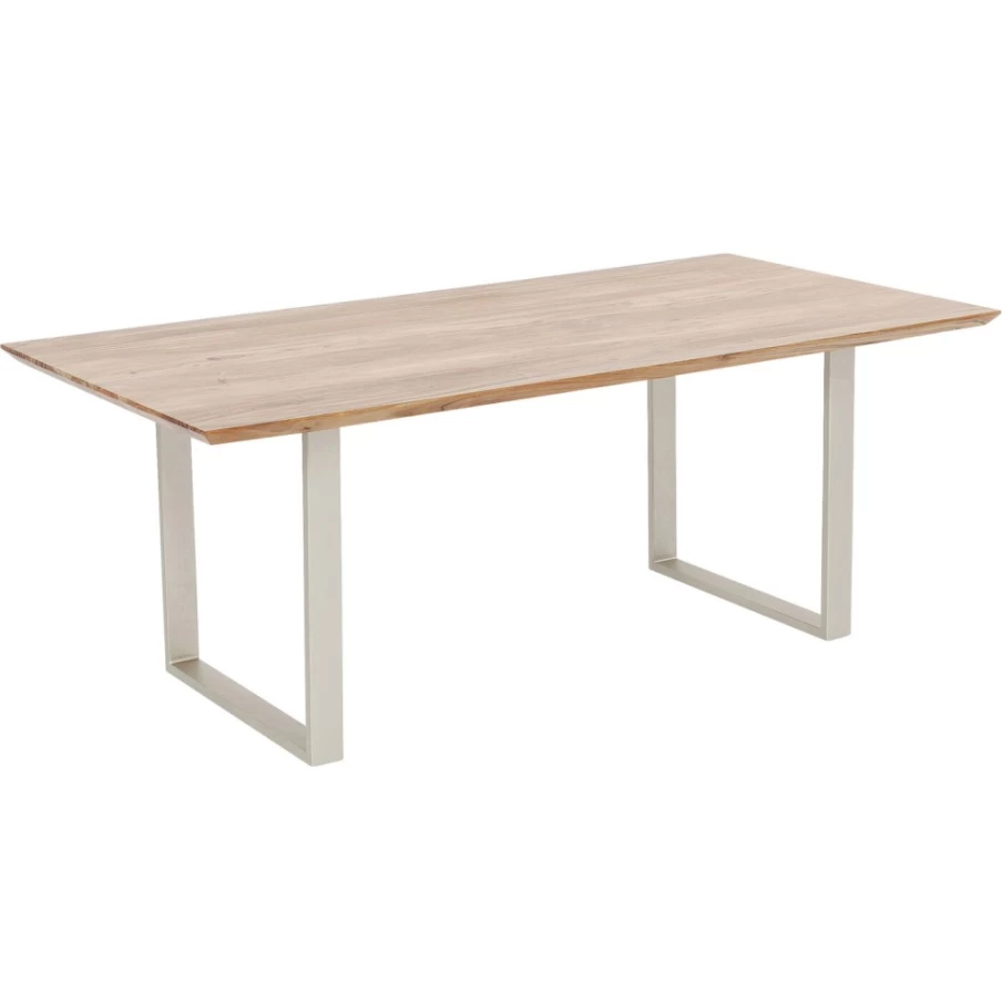 KARE Design Modern Silver Dining Table - 180x90cm Symphony Collection