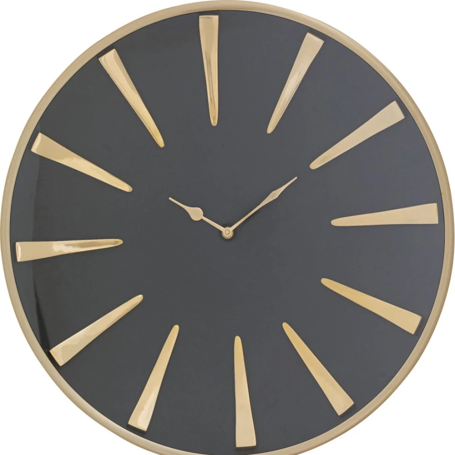 KARE Design Modern Wall Clock Charm - 51cm Stylish Decorative Round Clock for Living Room & Office