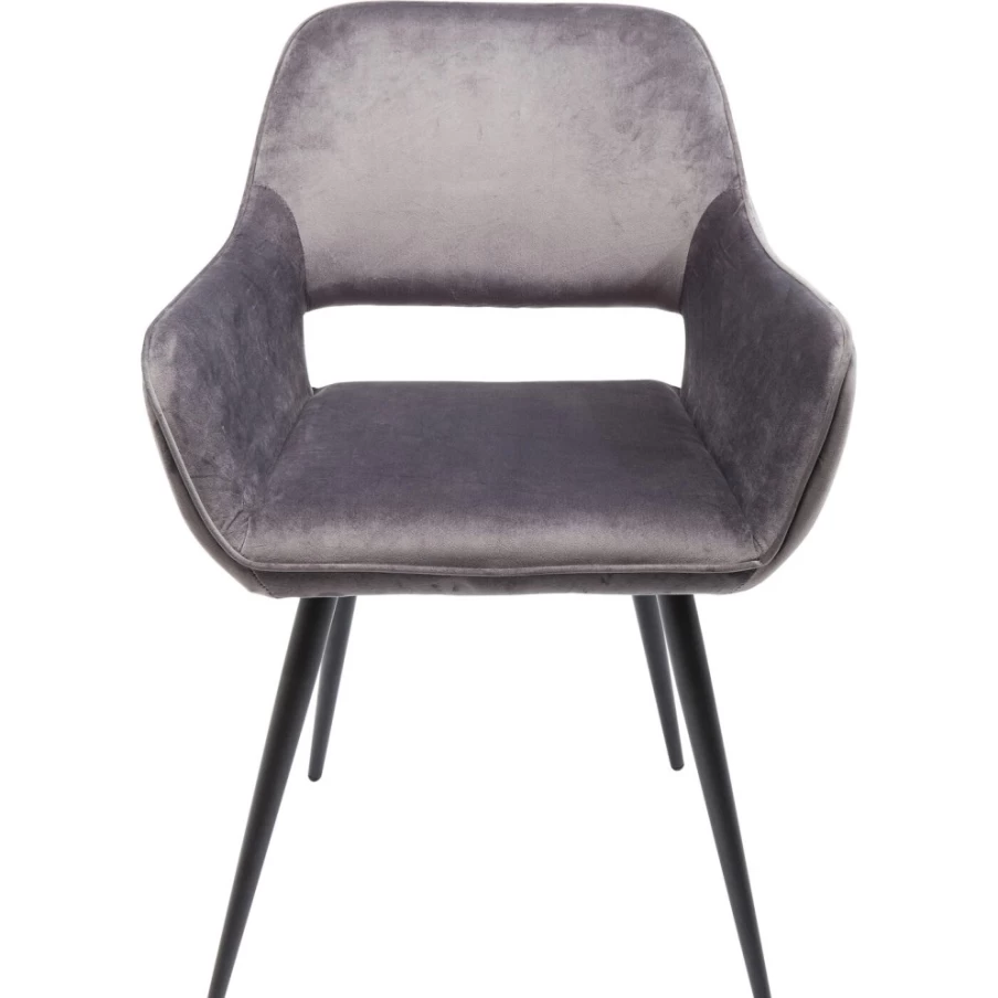 "KARE Design Modern Armchair With Armrests In San Francisco Grey – Stylish Comfort For Your Home"