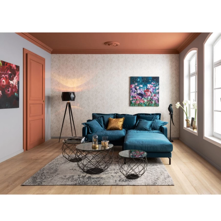 "KARE Design Modern Bluegreen 2-Seater Sofa – Lullaby Collection for Stylish Living Room"