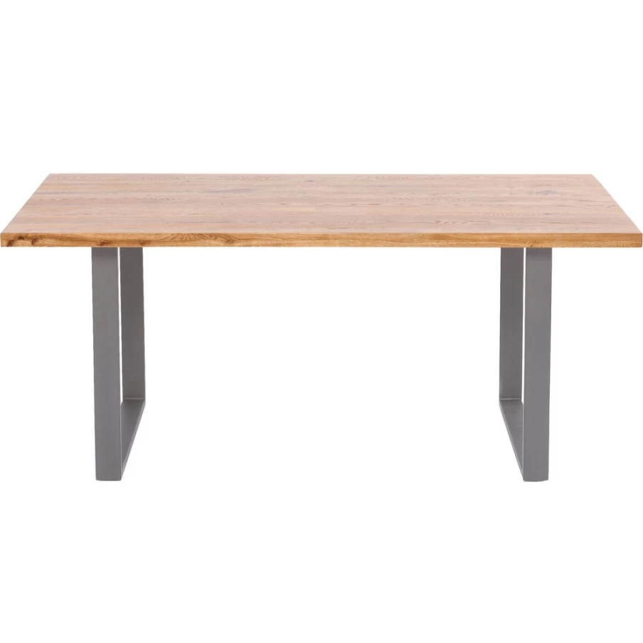 KARE Design Jackie Oak Dining Table 160x80 cm with Crude Steel Base Modern Industrial Style