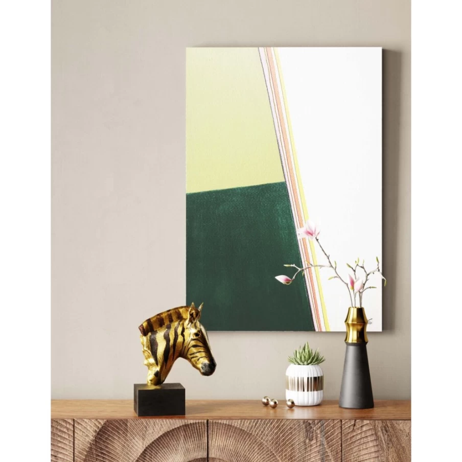 KARE Design Modern Gold Zebra Decor Object 35cm for Home and Office Decoration