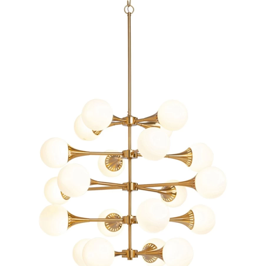 KARE Design Brass Pendant Lamp Bulb Fiction 20cm Modern Hanging Light Fixture