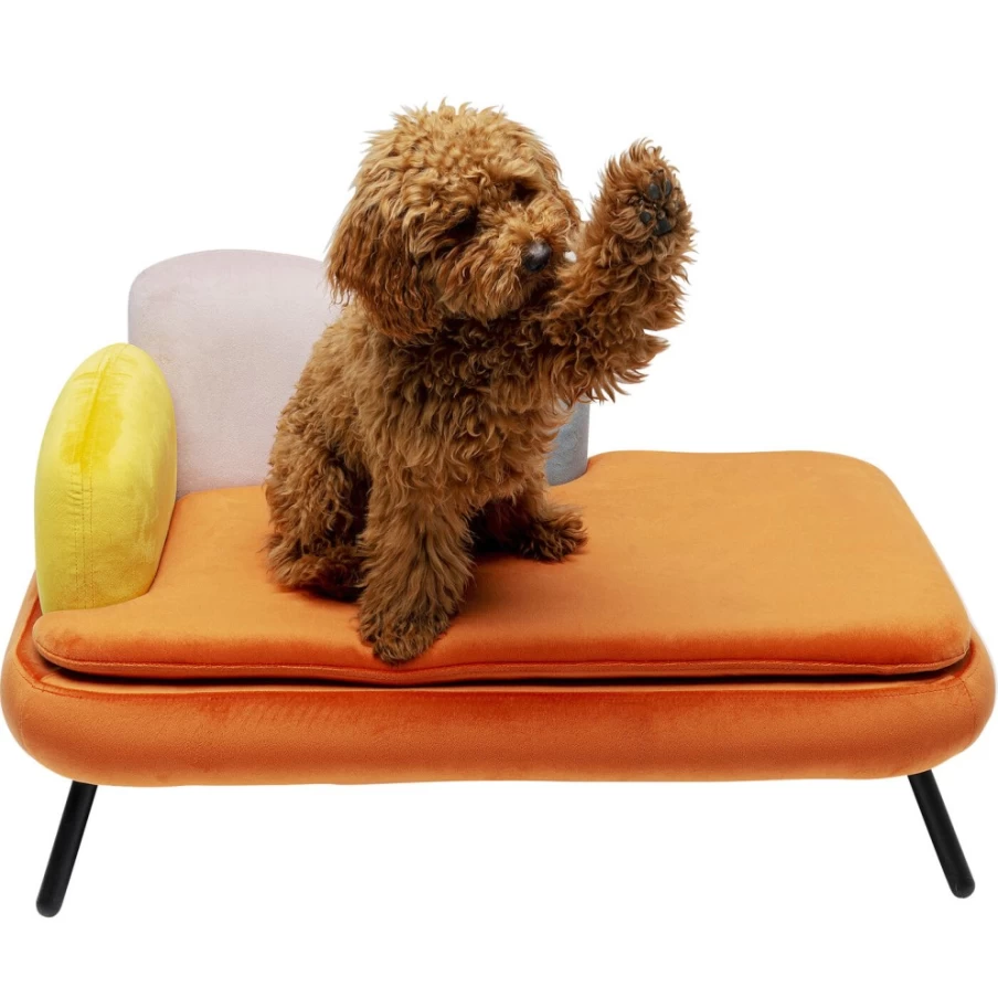 KARE Design Modern Pet Bed for Dogs and Cats - Stylish Diva Orange Luxury Dog/Cat Bed