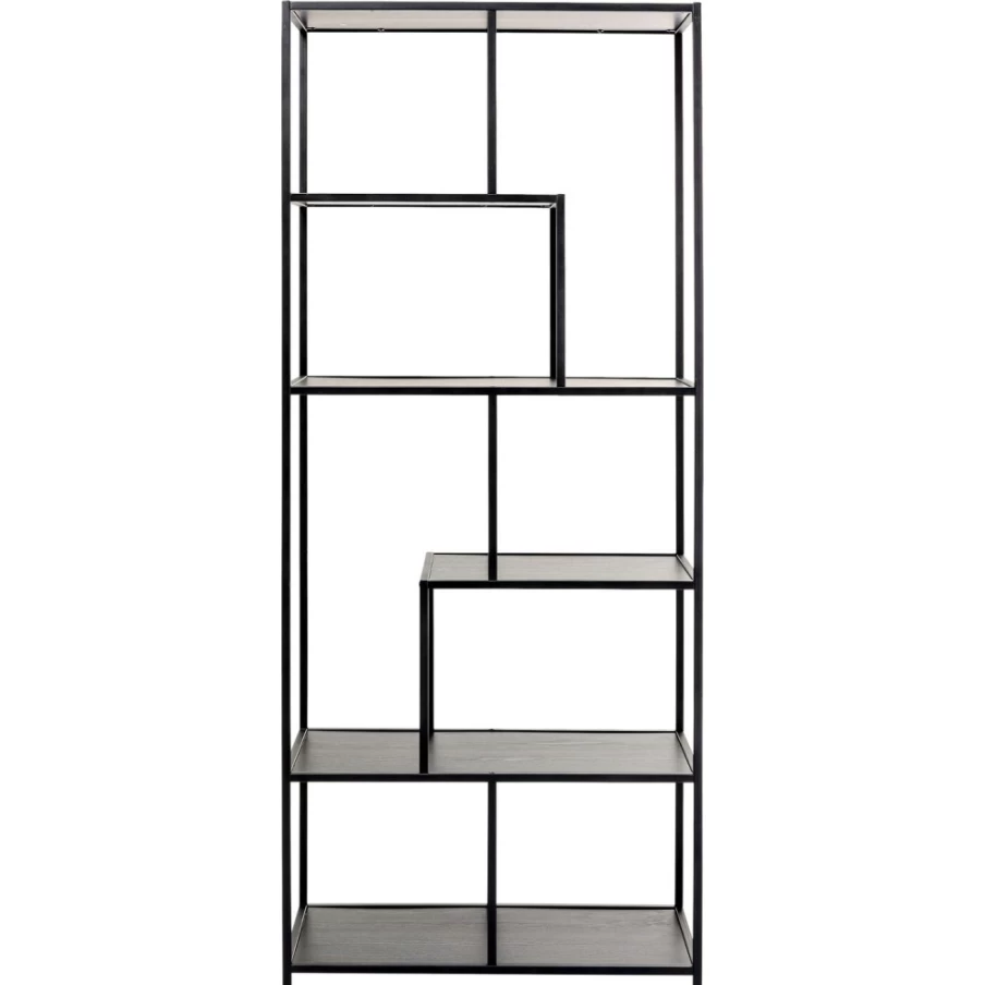 KARE Design Modern Black Shelf Loftie 77 x 185 cm - Stylish Storage Solution