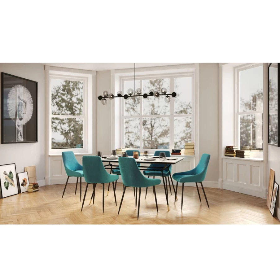 "KARE Design Modern East Side Chair in Bluegreen – Stylish & Comfortable Seating"