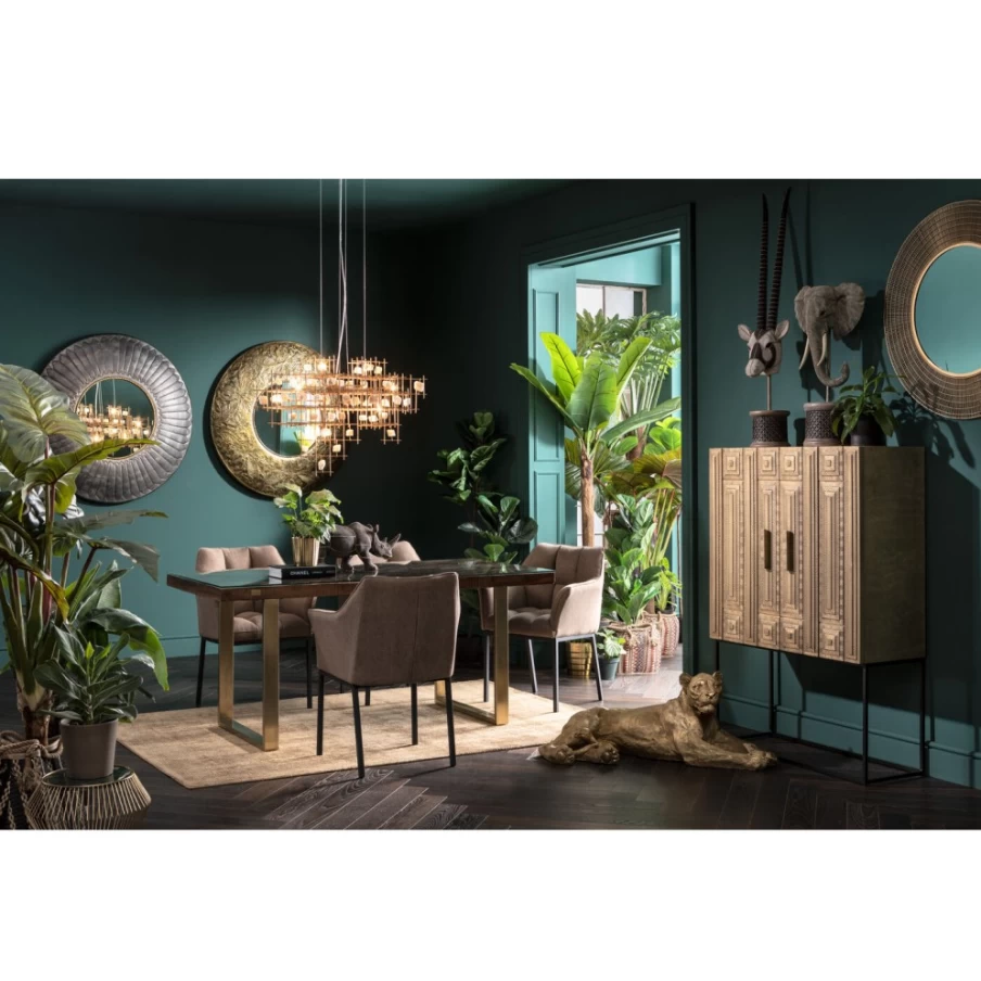 KARE Design Artificial Monstera Plant - 175cm Tall Large Fake Deco Plant for Home Decor