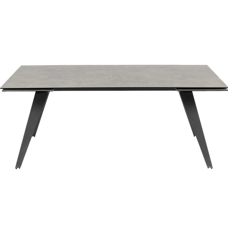 KARE Design Extension Dining Table Amsterdam Dark 200cm (45+45)x100cm Expandable Modern Wooden Table