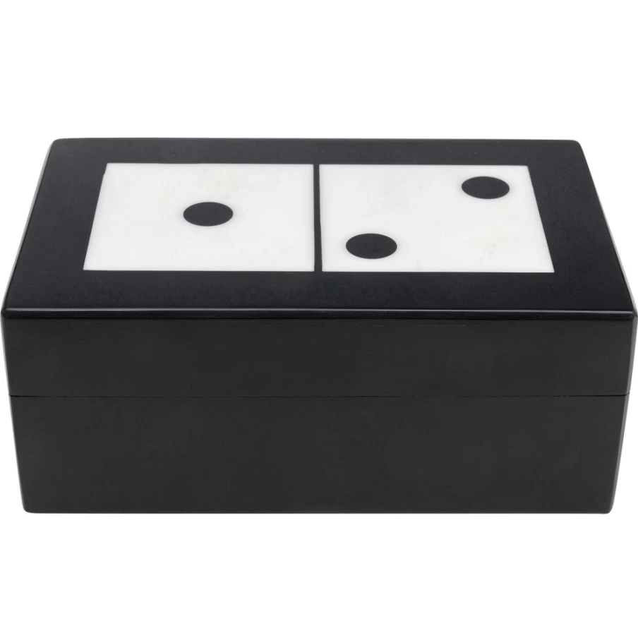 KARE Design Modern Domino Decor Object 14x5cm Black and White Home Accent Piece
