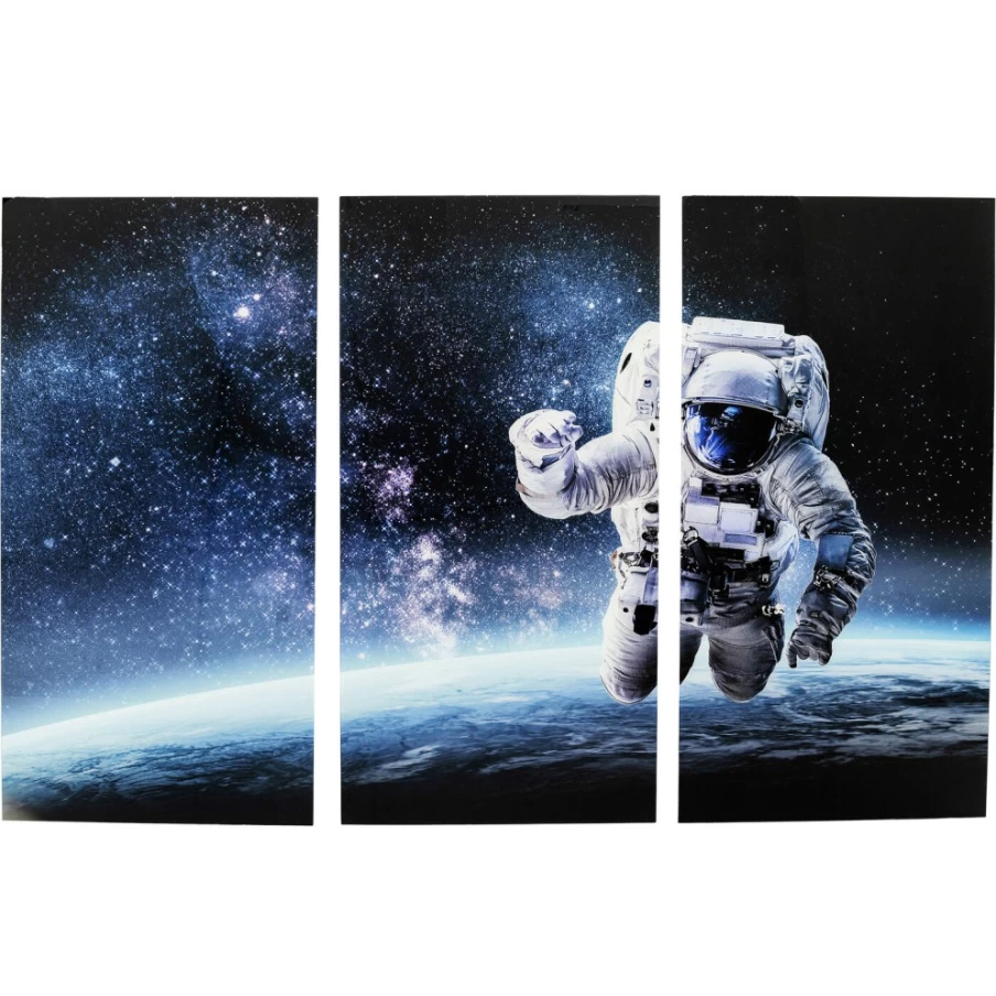 "KARE Design Modern Space Triptych Art Print - 240x160cm Wall Decor Picture Panel"