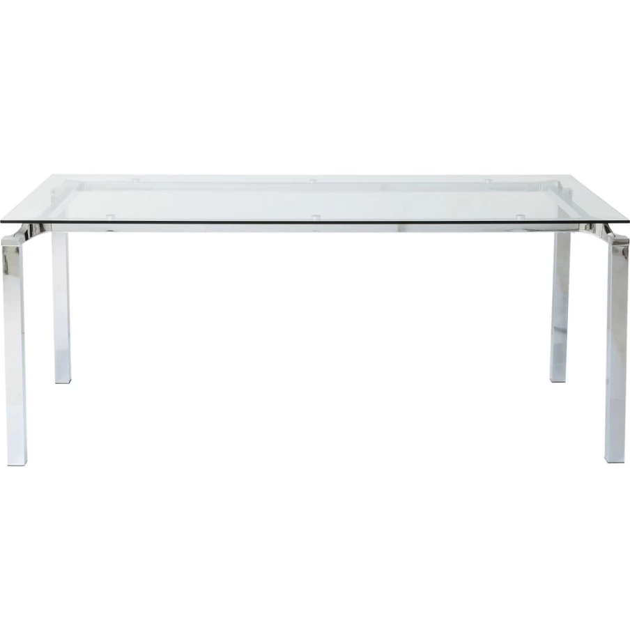 KARE Design Lorenco Chrome-Plated Dining Table 180 x 90 cm Modern Kitchen Table