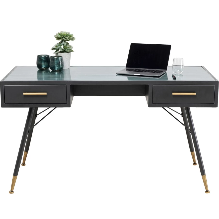 KARE Design Modern La Gomera Desk 140x60cm - Stylish Writing Desk for Home Office