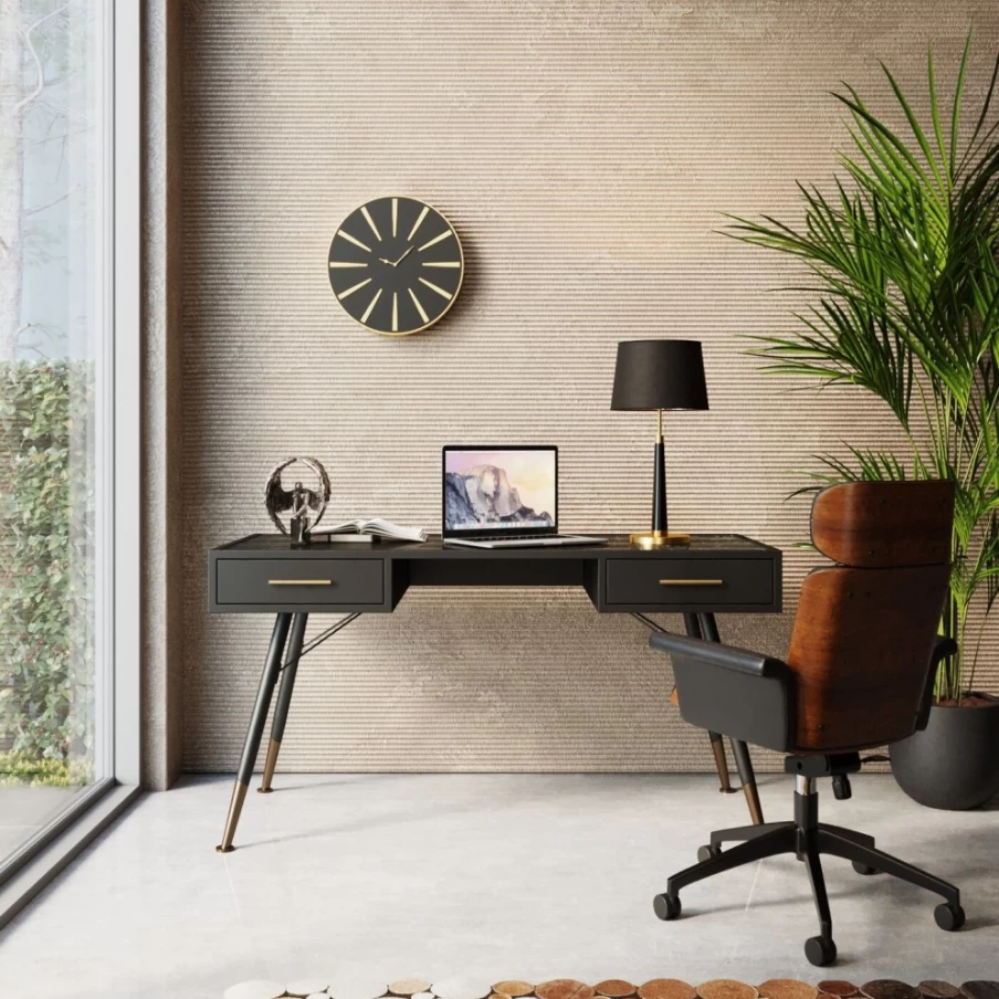 KARE Design Modern La Gomera Desk 140x60cm - Stylish Writing Desk for Home Office