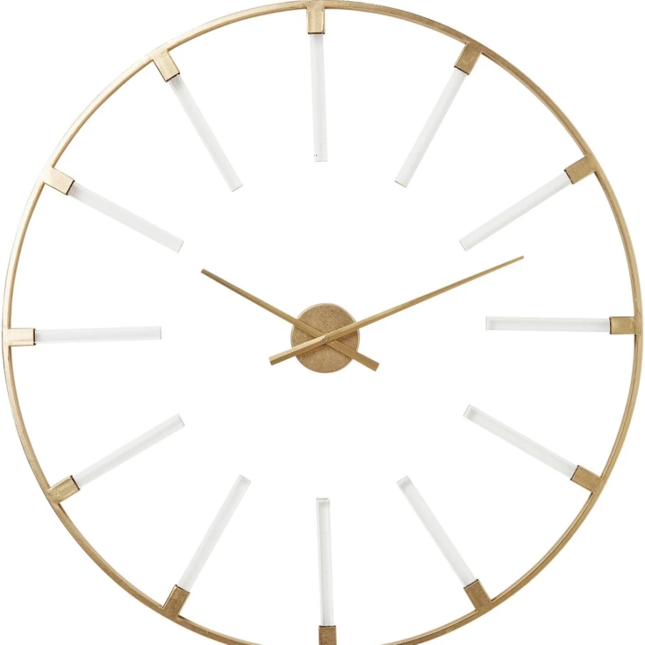 KARE Design Modern Wall Clock with Visible Sticks, 92cm Large Decorative Clock for Home & Office