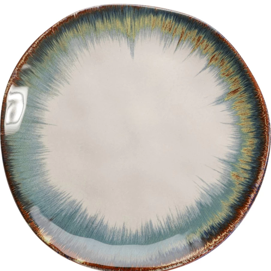 KARE Design Laguna Blue Ceramic Plate 20cm Decorative Dining Tableware