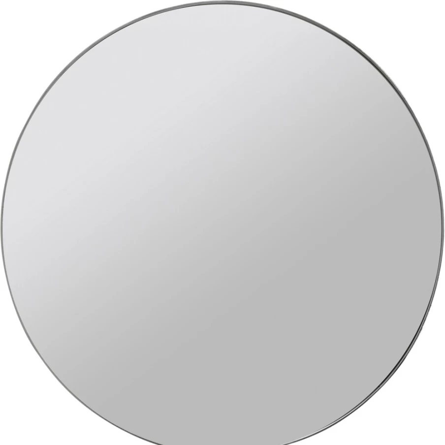 KARE Design Modern Curved Chrome Mirror O100 - Elegant Decorative Wall Mirror for Stylish Interiors