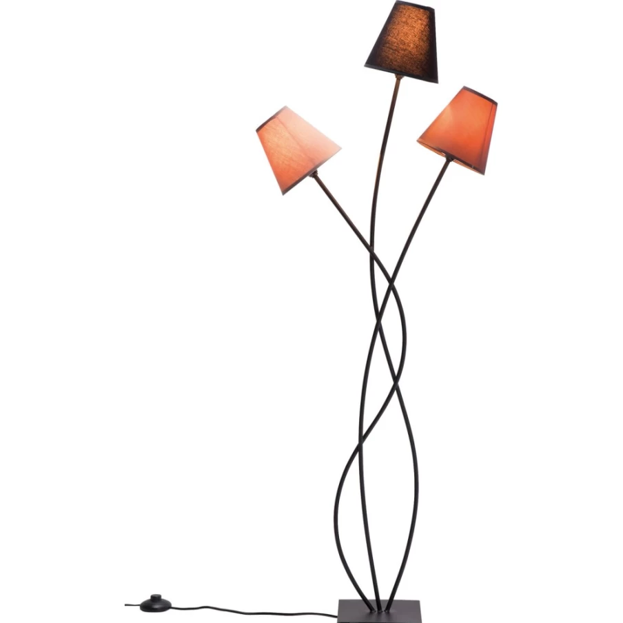 KARE Design Modern Adjustable Floor Lamp in Mocca - Flexible Standing Light for Living Room