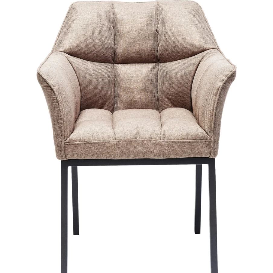 "KARE Design Thinktank Light Brown Armchair – Modern Comfort with Armrests"