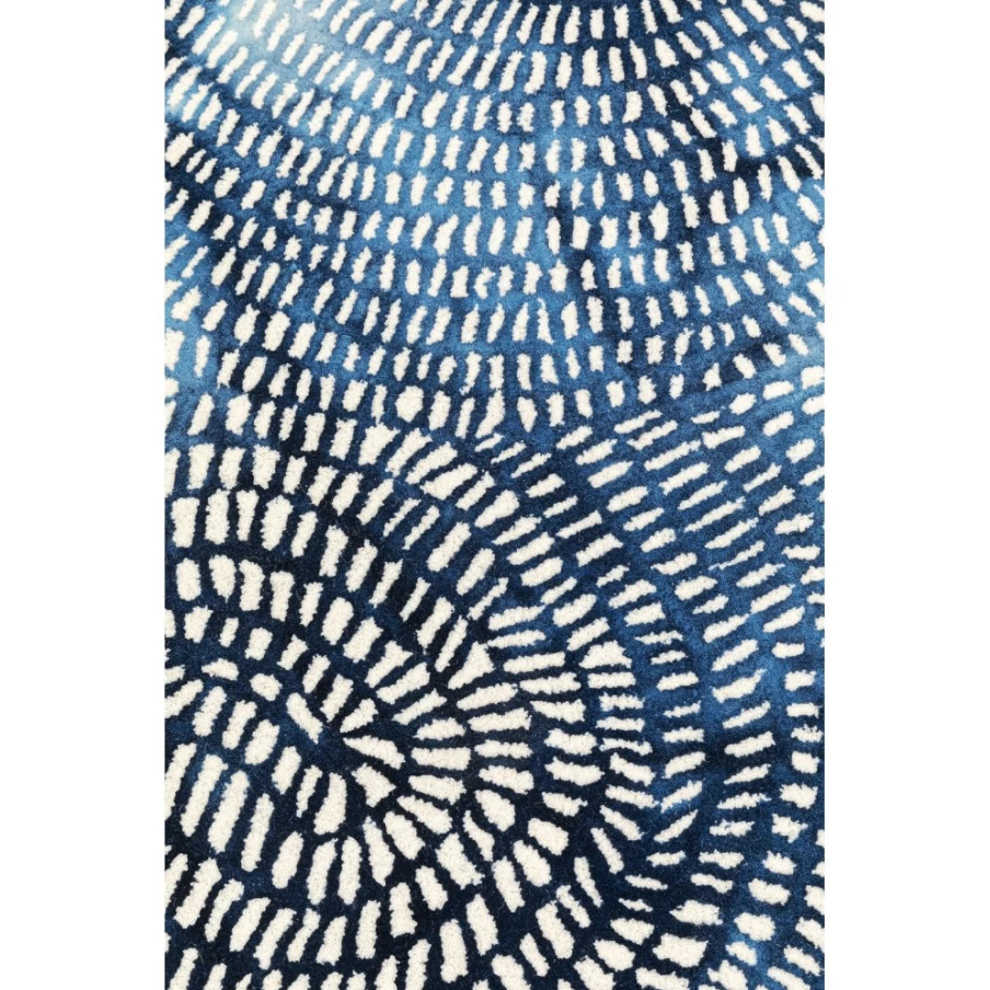 "KARE Design Modern Blue Carpet Stamp Rug 170x240 cm – Stylish Home Decor Floor Mat"