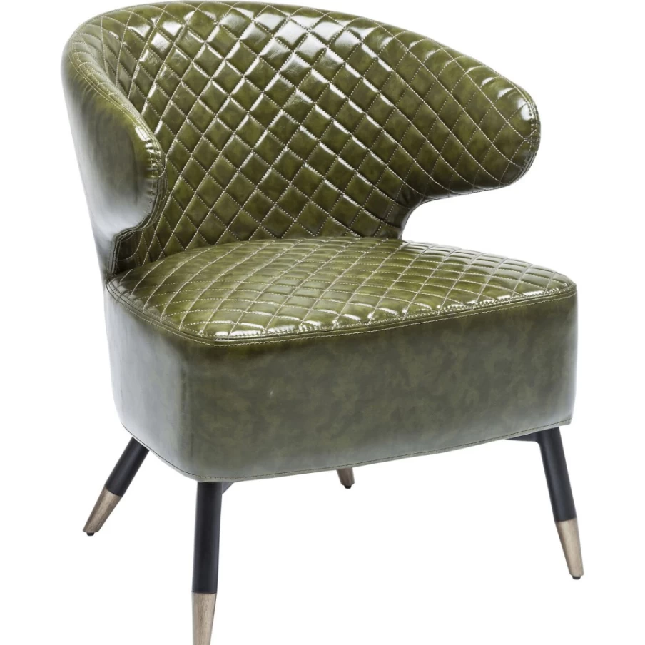 "KARE Design Modern Armchair in Green – Stylish Session Chair for Contemporary Living"