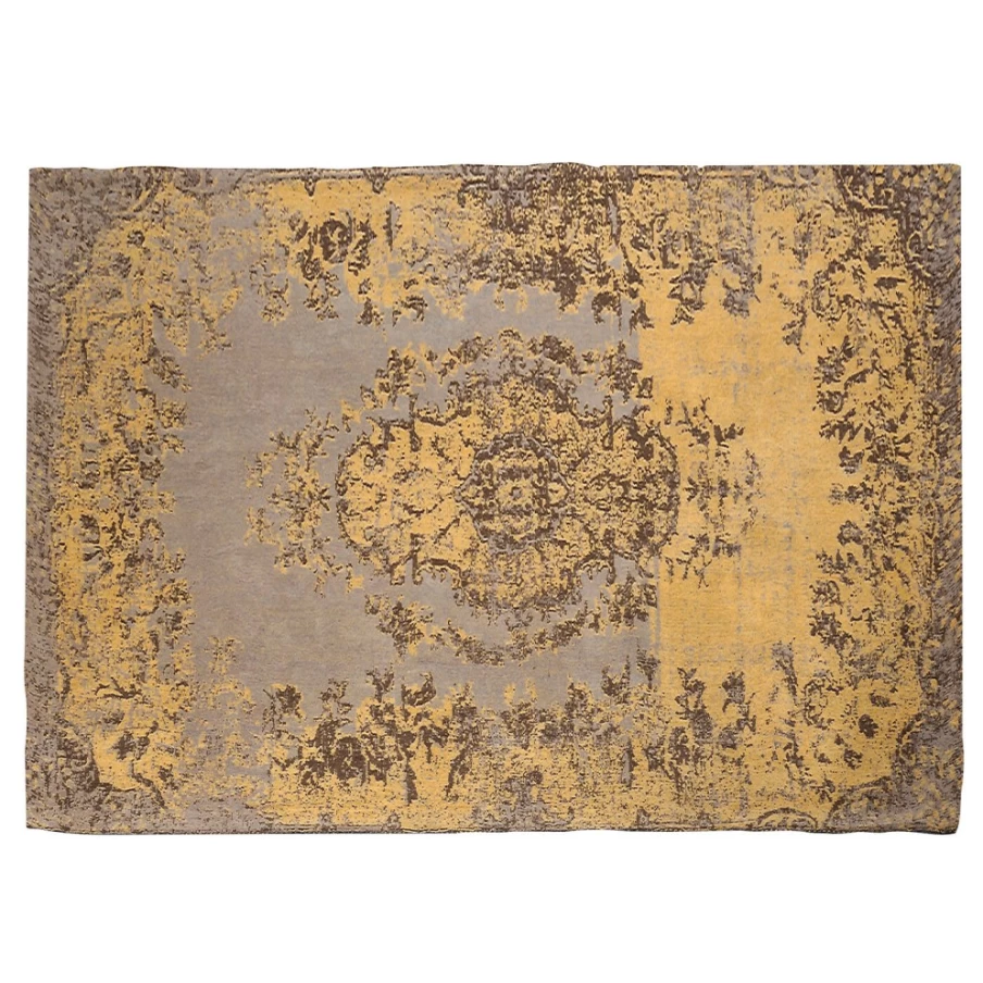 KARE Design Modern Yellow Pop Kilim Carpet 170x240 cm | Handmade Vintage Rug for Living Room & Bedroom