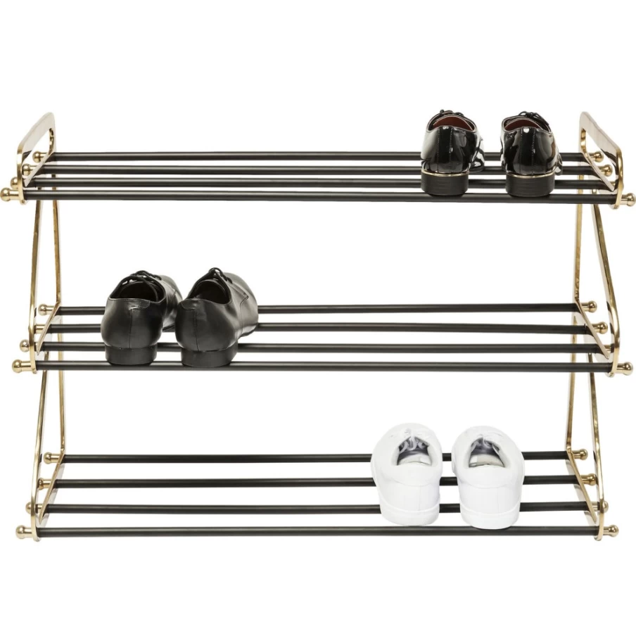KARE Design Modern Shoe Storage Bench 84x55cm - Sturdy Shoe Rack for Entryway, Hallway, or Closet Organization