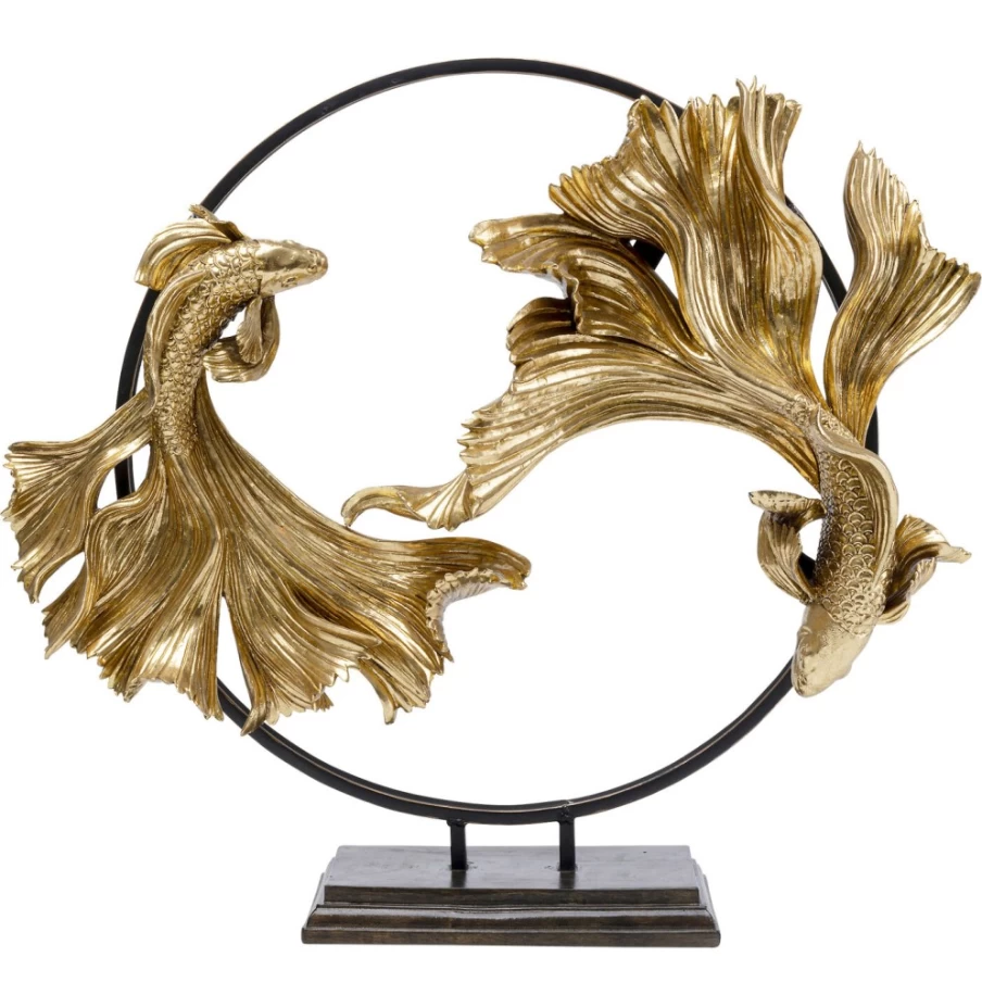 KARE Design Modern Dancing Betta Fish Sculpture - Elegant Deco Object for Home & Office Decor