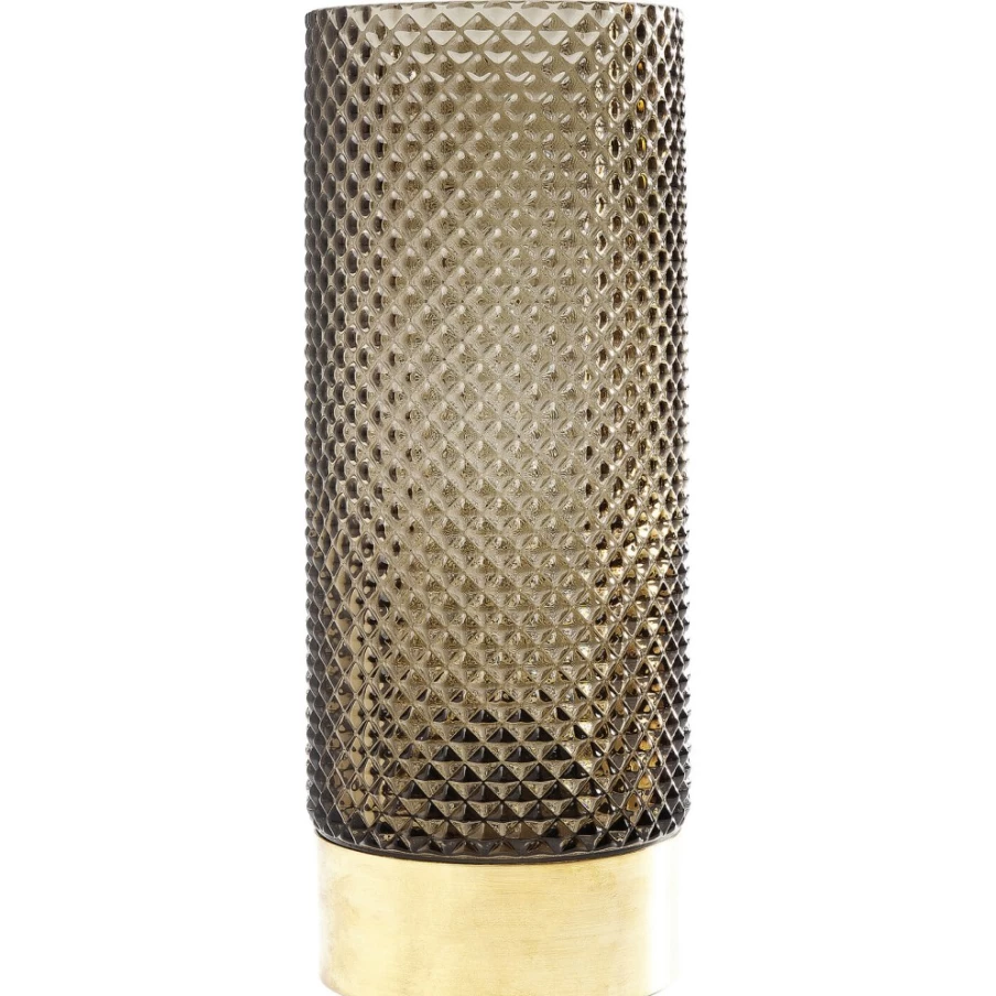 KARE Design Modern Dark Green Ceramic Vase - 25cm Tall Home Decor Barfly Collection