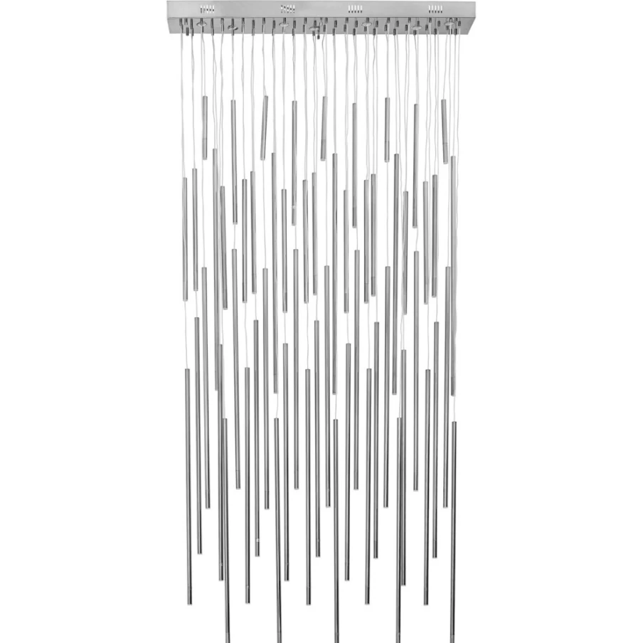 KARE Design Modern Chrome LED Pendant Light - Vegas Deluxe Hanging Lamp for Living Room