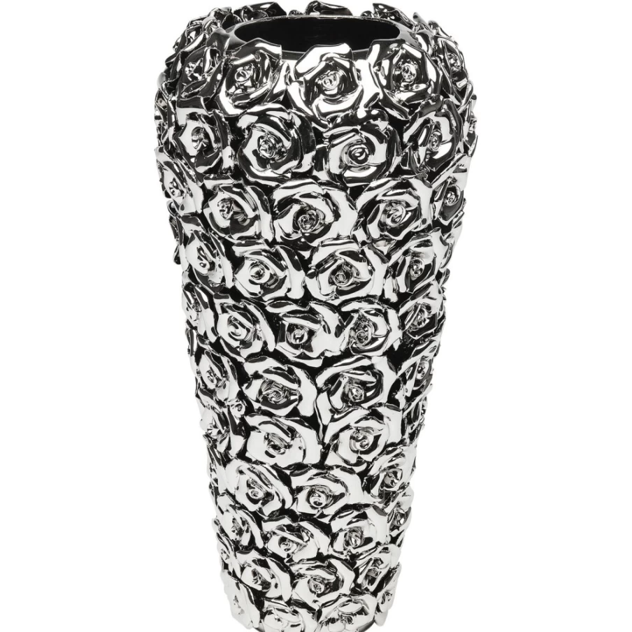 KARE Design Multi-Chrome Rose Decorative Vase - Large Modern Home Decor
