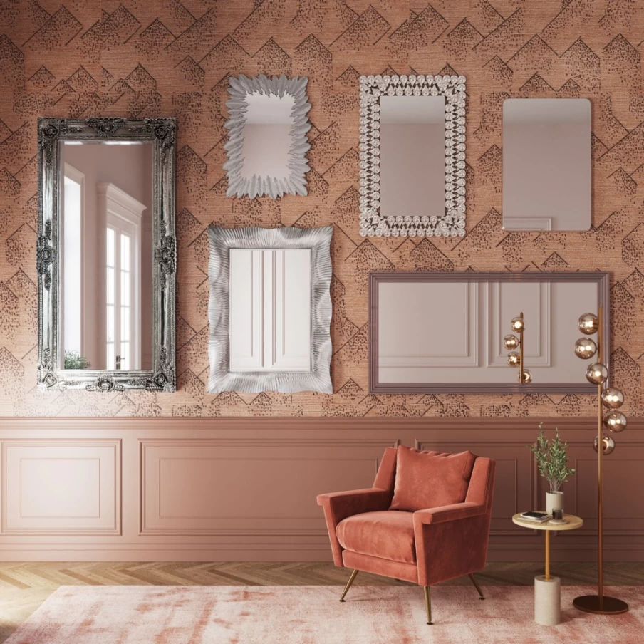 KARE Design Modern Silver Mirror Frame Eve - 180x90cm Wall Decor for Contemporary Interiors