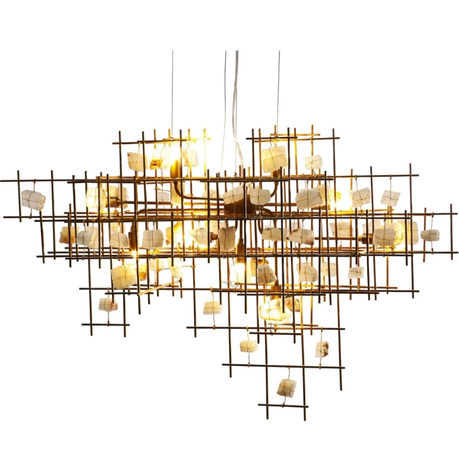 KARE Design Modern Stone Pendant Lamp - Handcrafted Mobile Ceiling Light for Stylish Interior Decor