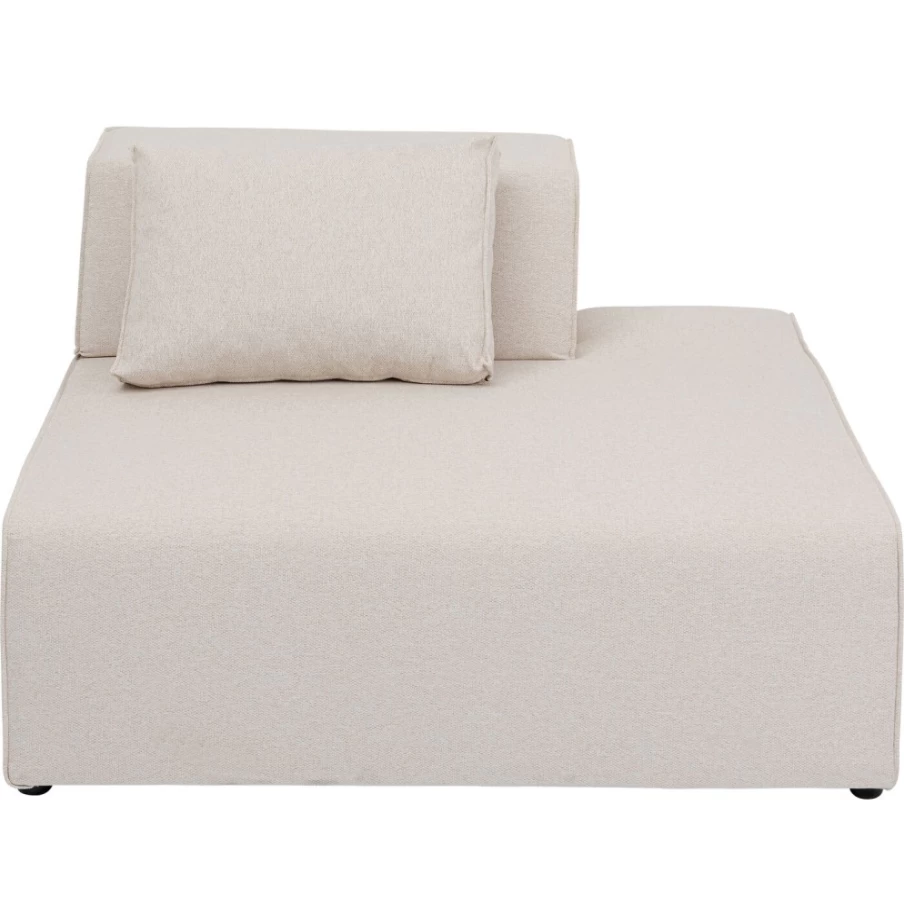 KARE Design Infinity Ottomane Semi Elements Cream Right Sectional Sofa 120cm Modern Luxury Living Room Furniture