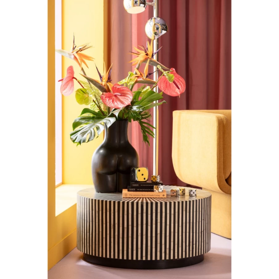 KARE Design Donna Black Ceramic Vase 40cm - Modern Home Decor