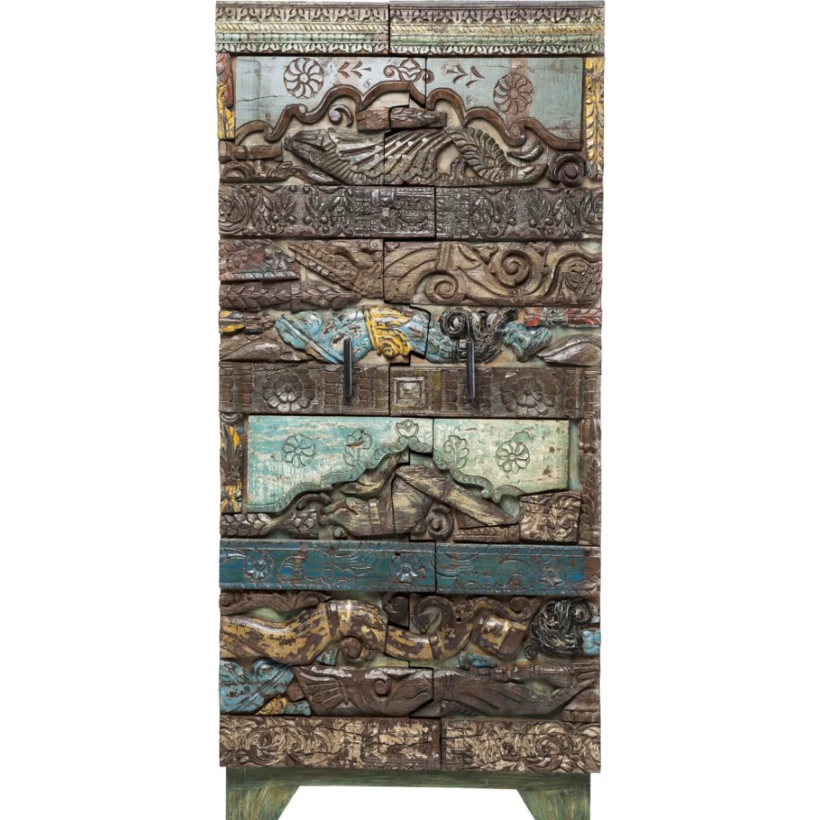 KARE Design Shanti Surprise 2-Door Cabinet - Unique Puzzle Storage Solution