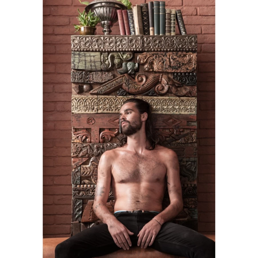 KARE Design Shanti Surprise 2-Door Cabinet - Unique Puzzle Storage Solution