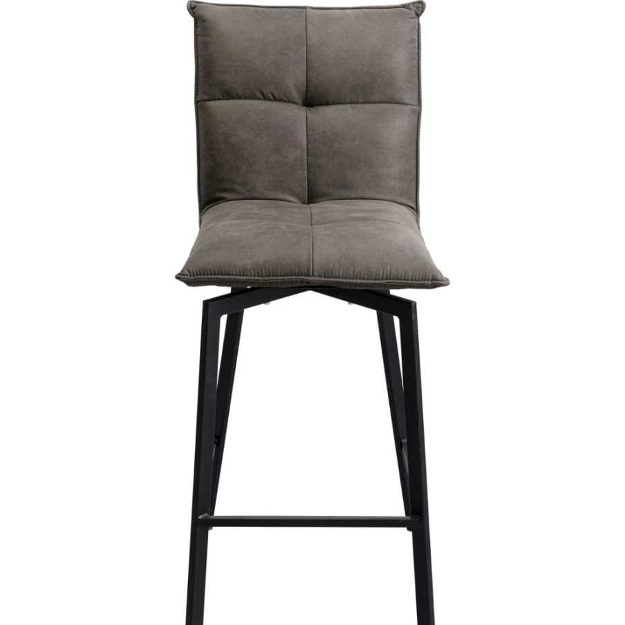 KARE Design Modern Bar Chair Toronto - 69Cm Height Brown Leather Counter Stool for Kitchen & Dining