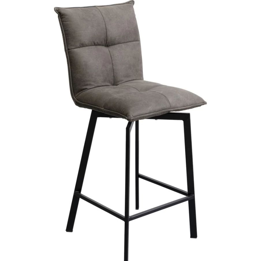 KARE Design Modern Bar Chair Toronto - 69Cm Height Brown Leather Counter Stool for Kitchen & Dining