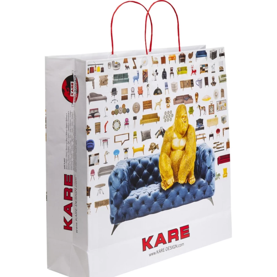 KARE Design Modern Paper Bag Mid-Century Style Storage Basket