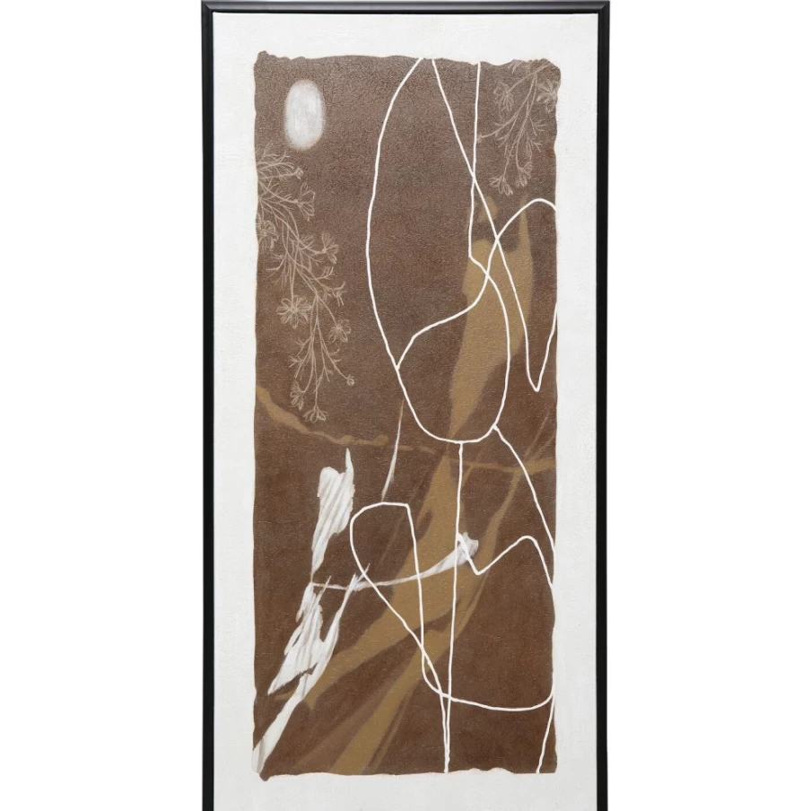 "KARE Design Framed Essence Lines Art Print 60x120cm Modern Wall Decor"