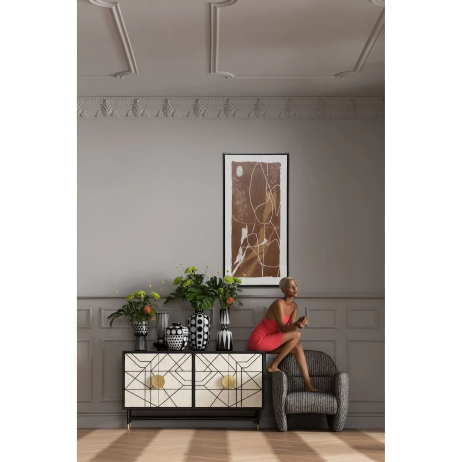 "KARE Design Framed Essence Lines Art Print 60x120cm Modern Wall Decor"