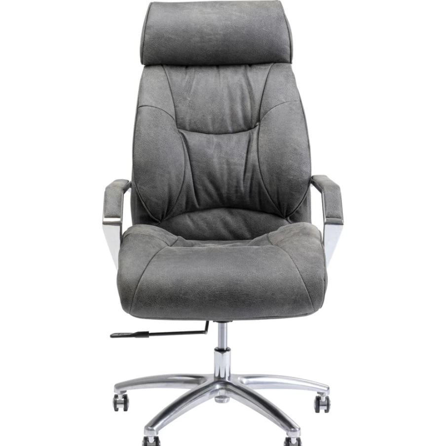"KARE Design Modern Grey Office Chair – Ergonomic Executive Desk Chair for Home & Business"