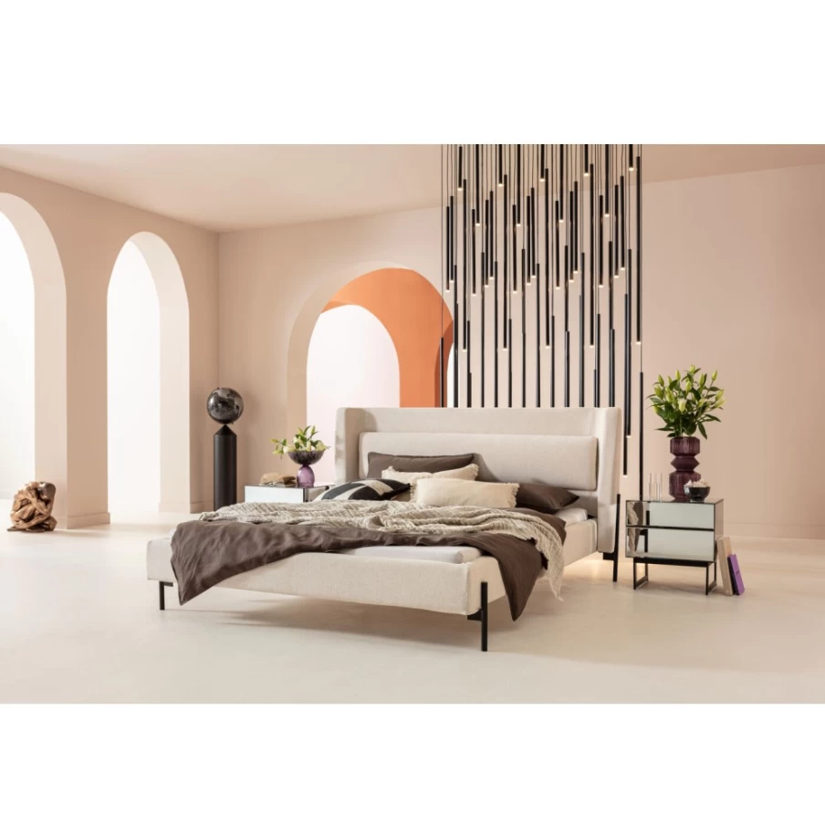 KARE Design Tivoli Ecru Bed Frame 160x200 cm - Modern Luxury Bedroom Furniture