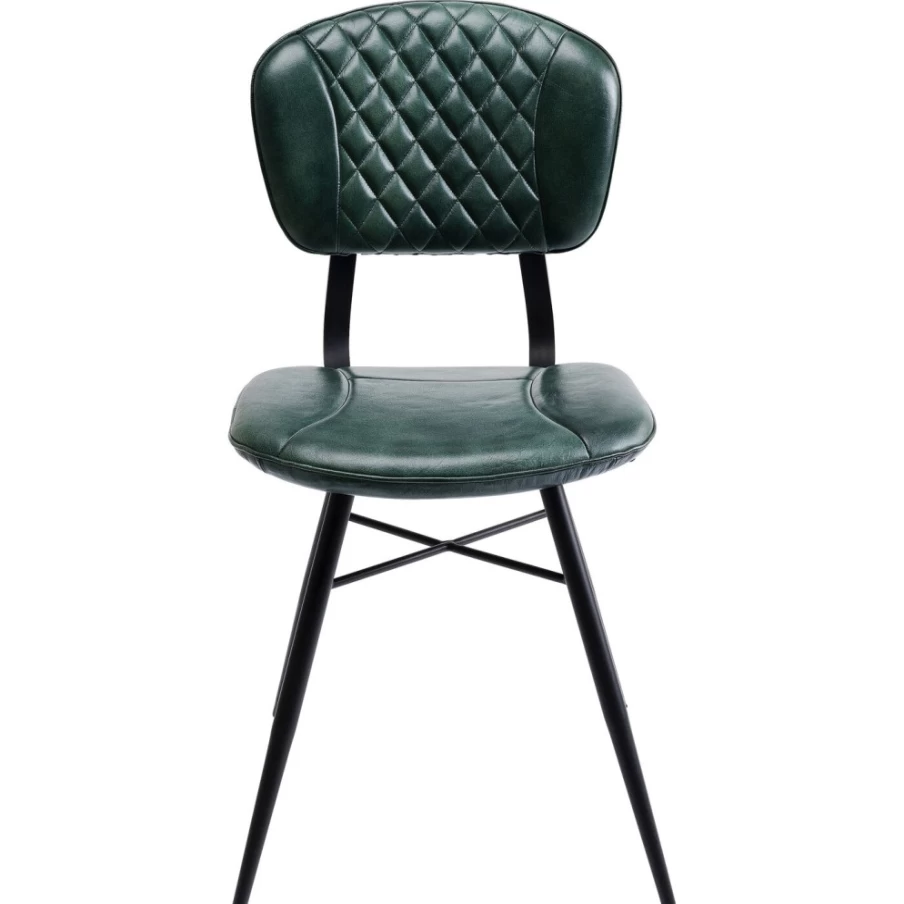 KARE Design Samba Leather Chair in Dark Green - Premium Modern Seating