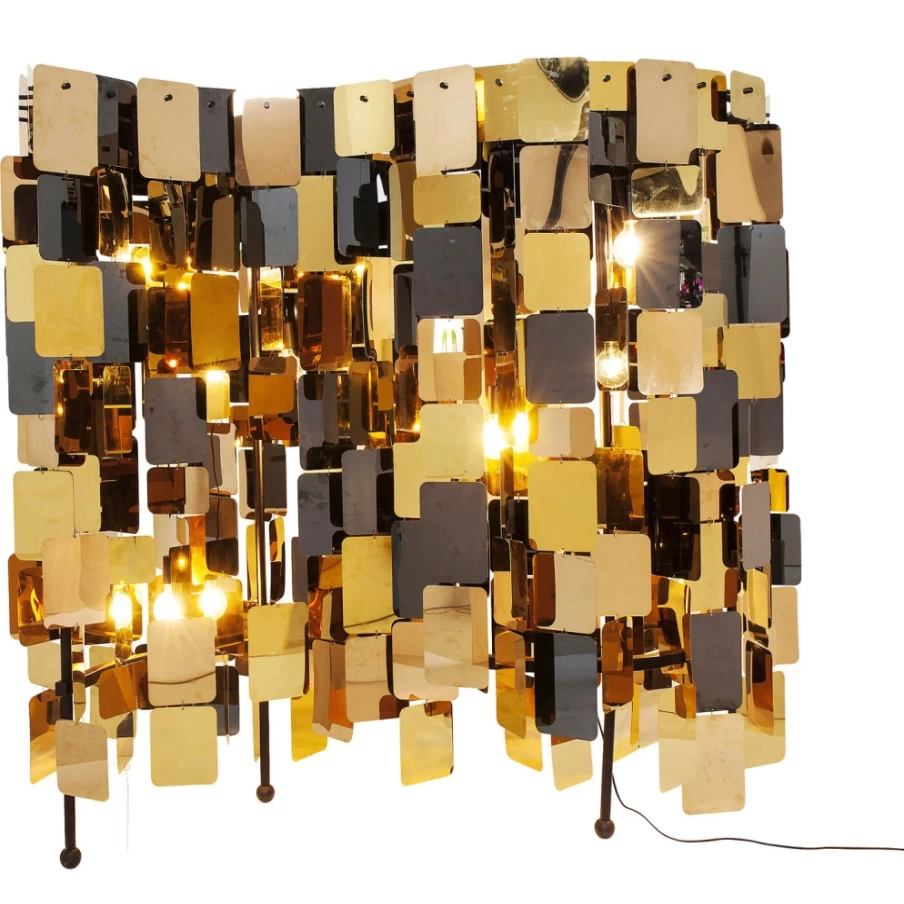 KARE Design Modern Floor Lamp - City Nights Squares 180cm Tall LED Standing Light for Living Room