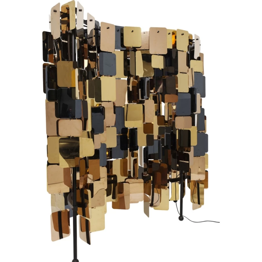 KARE Design Modern Floor Lamp - City Nights Squares 180cm Tall LED Standing Light for Living Room