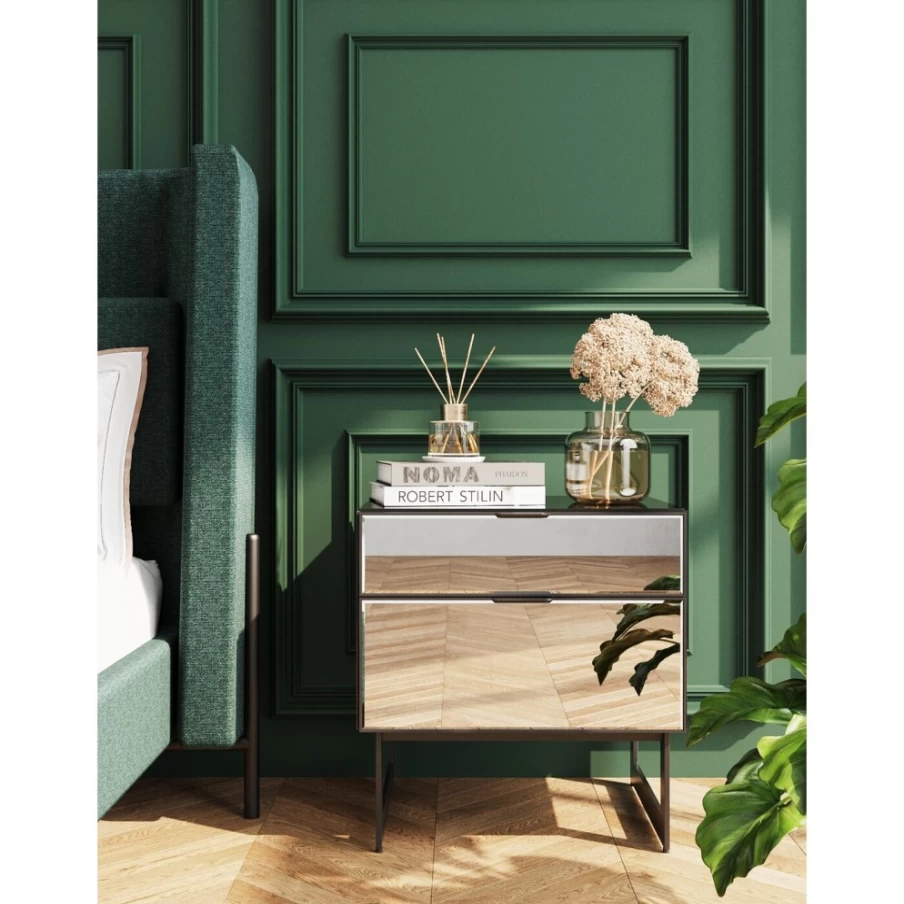 KARE Design Soran Small Black Dresser 49x50cm Modern Compact Chest of Drawers