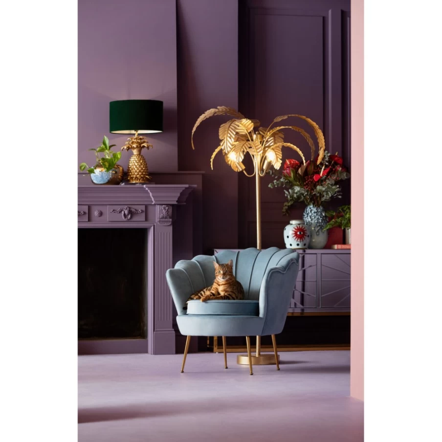 KARE Design Palmera 170Cm Modern Floor Lamp for Living Room | Tall Standing Light with Natural Style